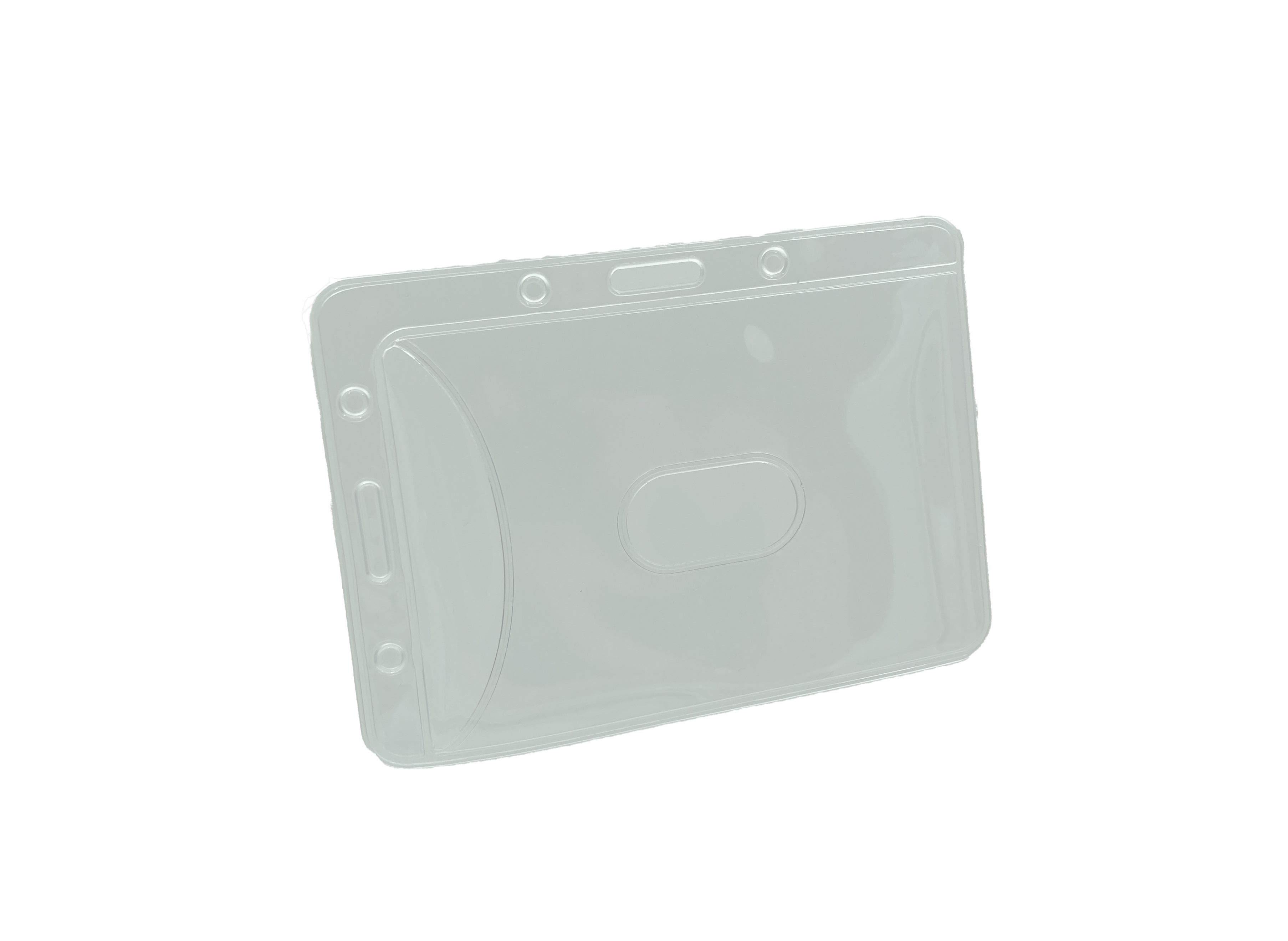 Portagafete en vinil cristal mixto, resistente y de alta calidad, con opción para usar con caimán o agujeta en posición horizontal y vertical.  Tamaño 10.5 x 7.3 cm. Portagafete en vinil cristal mixto, resistente y de alta calidad, con opción para usar con caimán o agujeta en posición horizontal y vertical.  Tamaño 10.5 x 7.3 cm.